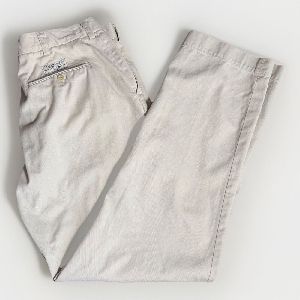 Polo Ralph Lauren Prospect Pant Mens 34x31 Beige Classic Polo Chino Pants Preppy